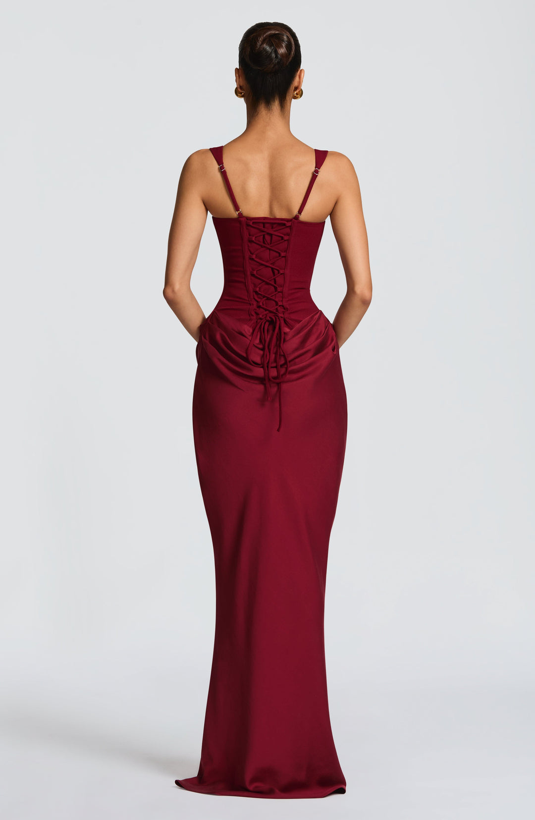 Alina | Women's Sleeveless Bodycon Corset Maxi Wedding Guest Dress