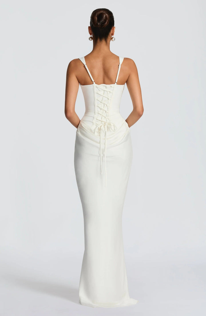 Alina | Women's Sleeveless Bodycon Corset Maxi Wedding Guest Dress