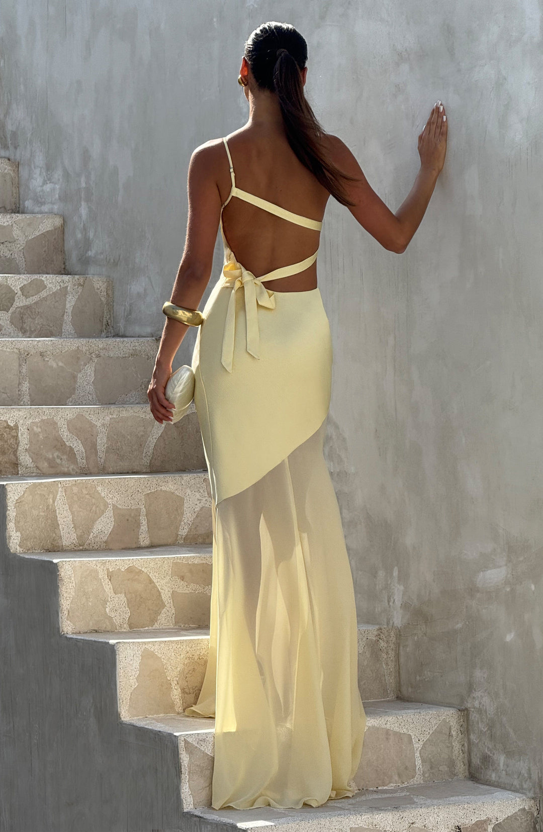 Caprice | Women's One-Shoulder Maxi Wedding Guest Dress