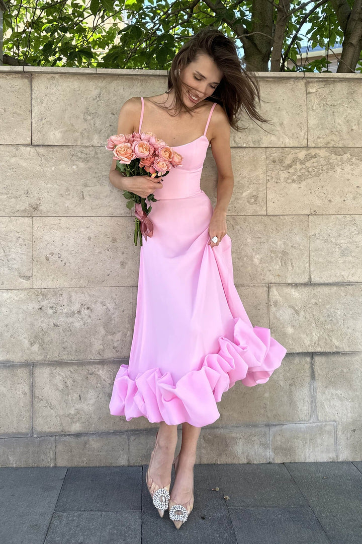 Heather | Women's Sleeveless Twirl Midi Prom Dress
