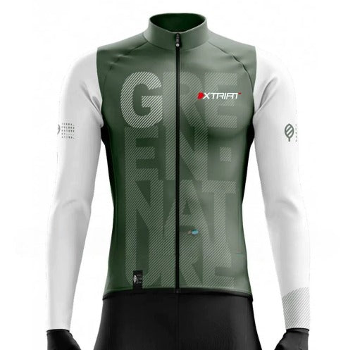 XTRIAT men's winter cycling jersey | fleece lining, warm and cold-resistant