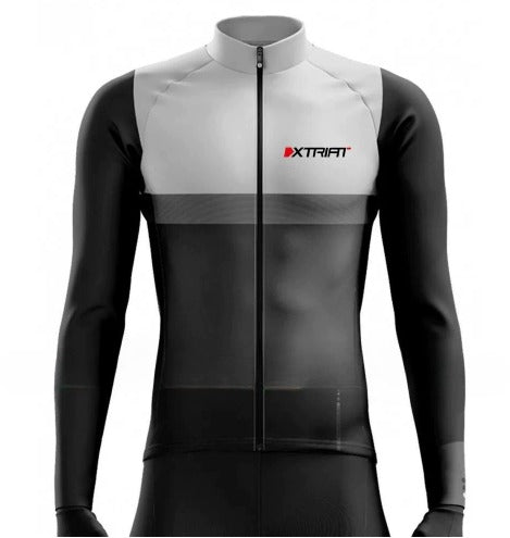 XTRIAT men's winter cycling jersey | fleece lining, warm and cold-resistant