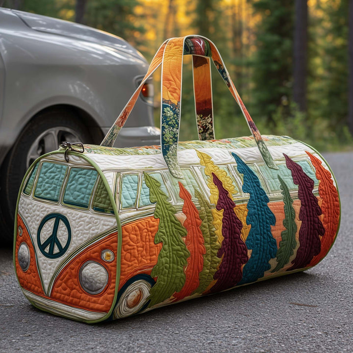 Hippie Van Quilted Duffle Bag