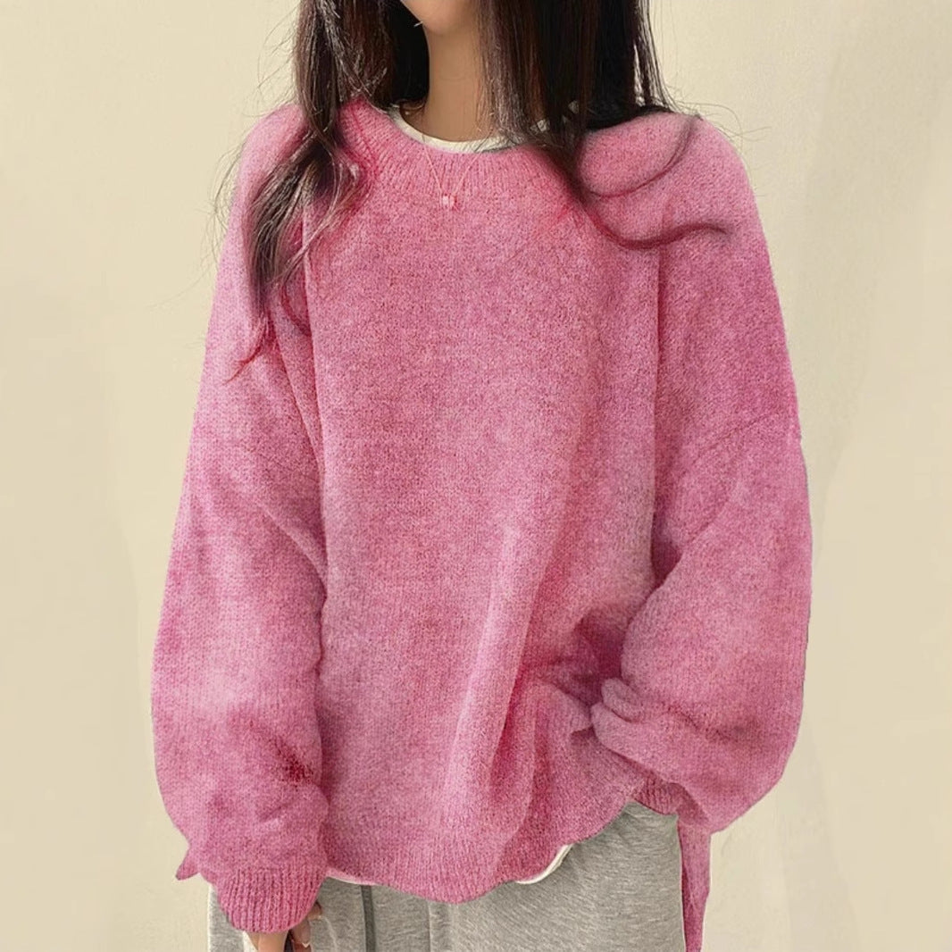 BILOG - Casual Long Sleeve Round Neck Sweater