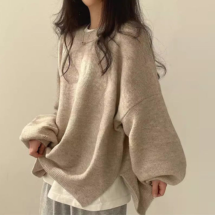 BILOG - Casual Long Sleeve Round Neck Sweater