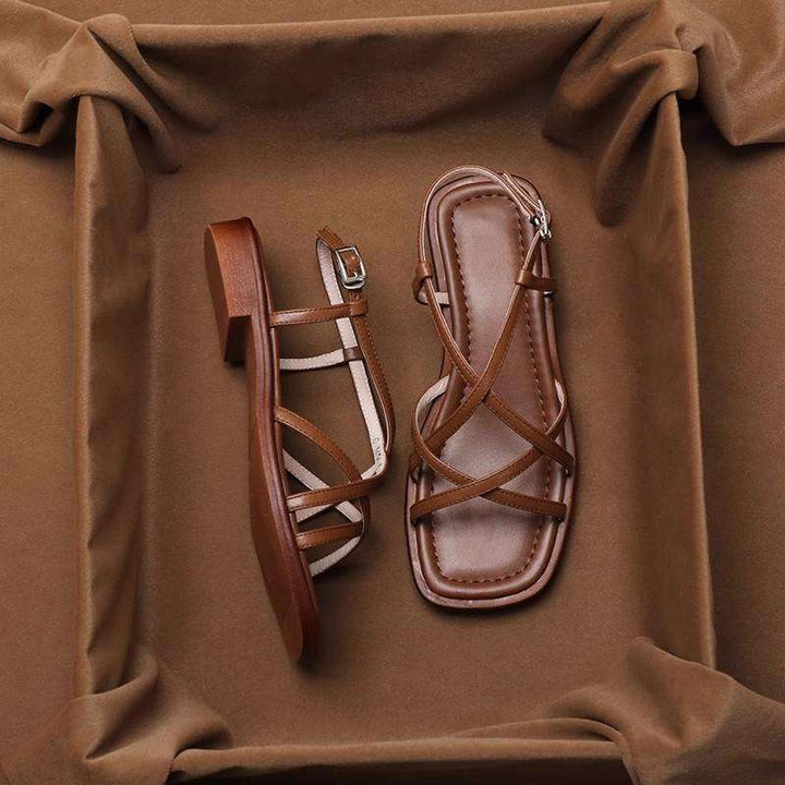 Vittoria Strap Sandals | Orthopedic Cushioned, Vegan Leather