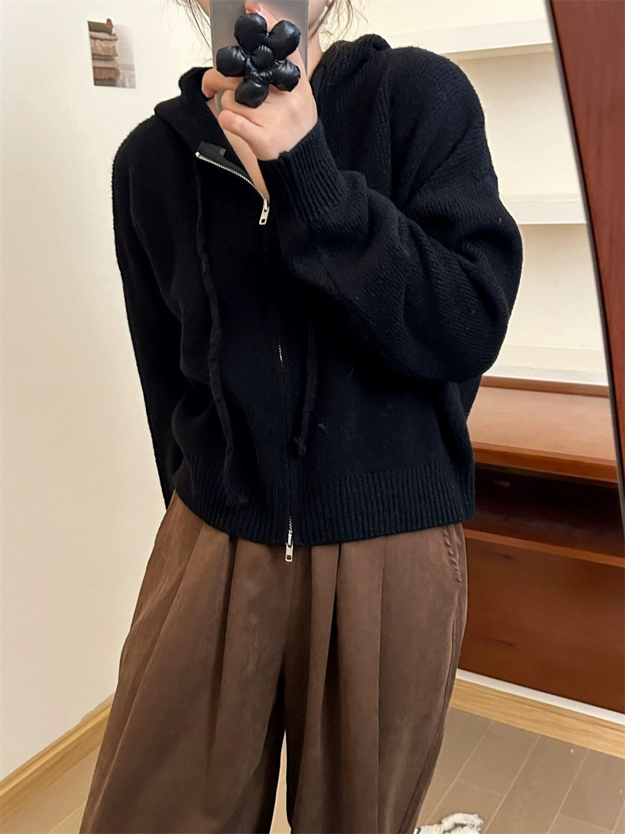 ARLENE ? Cozy Long Sleeve Hooded Cardigan
