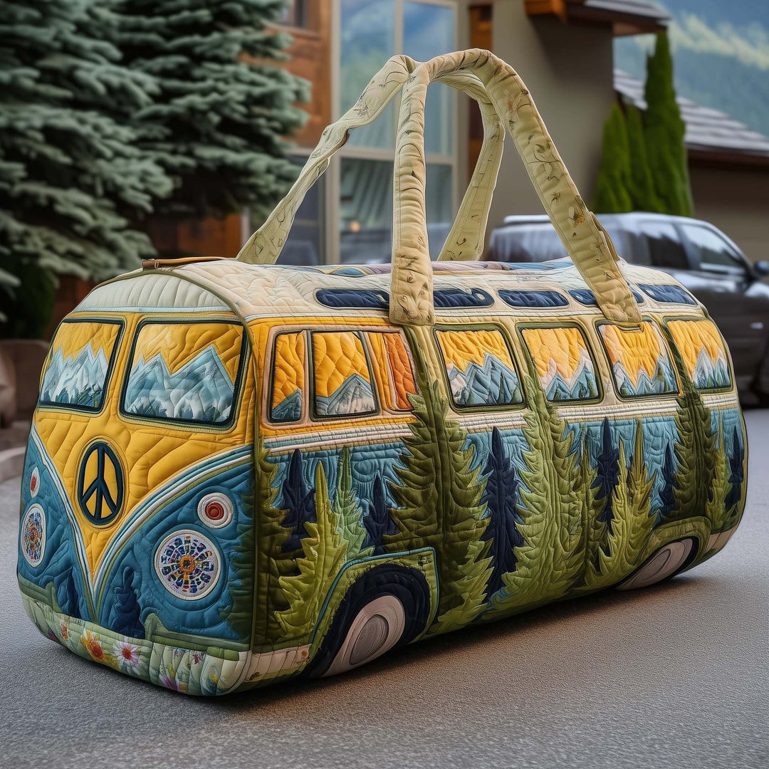 Hippie Van Quilted Duffle Bag