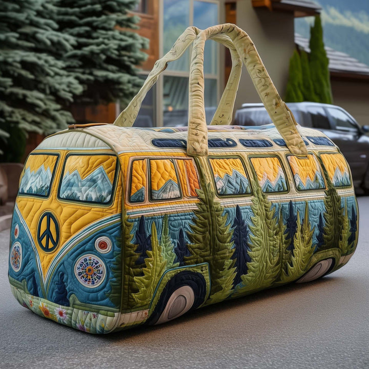 Hippie Van Quilted Duffle Bag