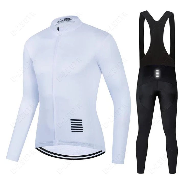 Long-sleeve cycling clothing set