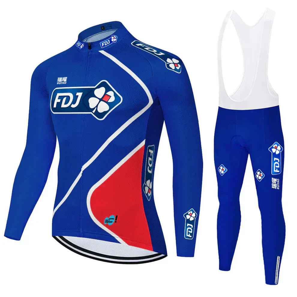 FDJ | Professional long-sleeve cycling kit