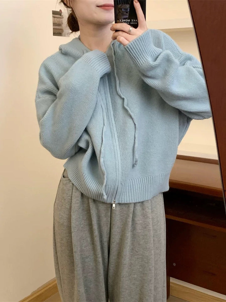 ARLENE ? Cozy Long Sleeve Hooded Cardigan