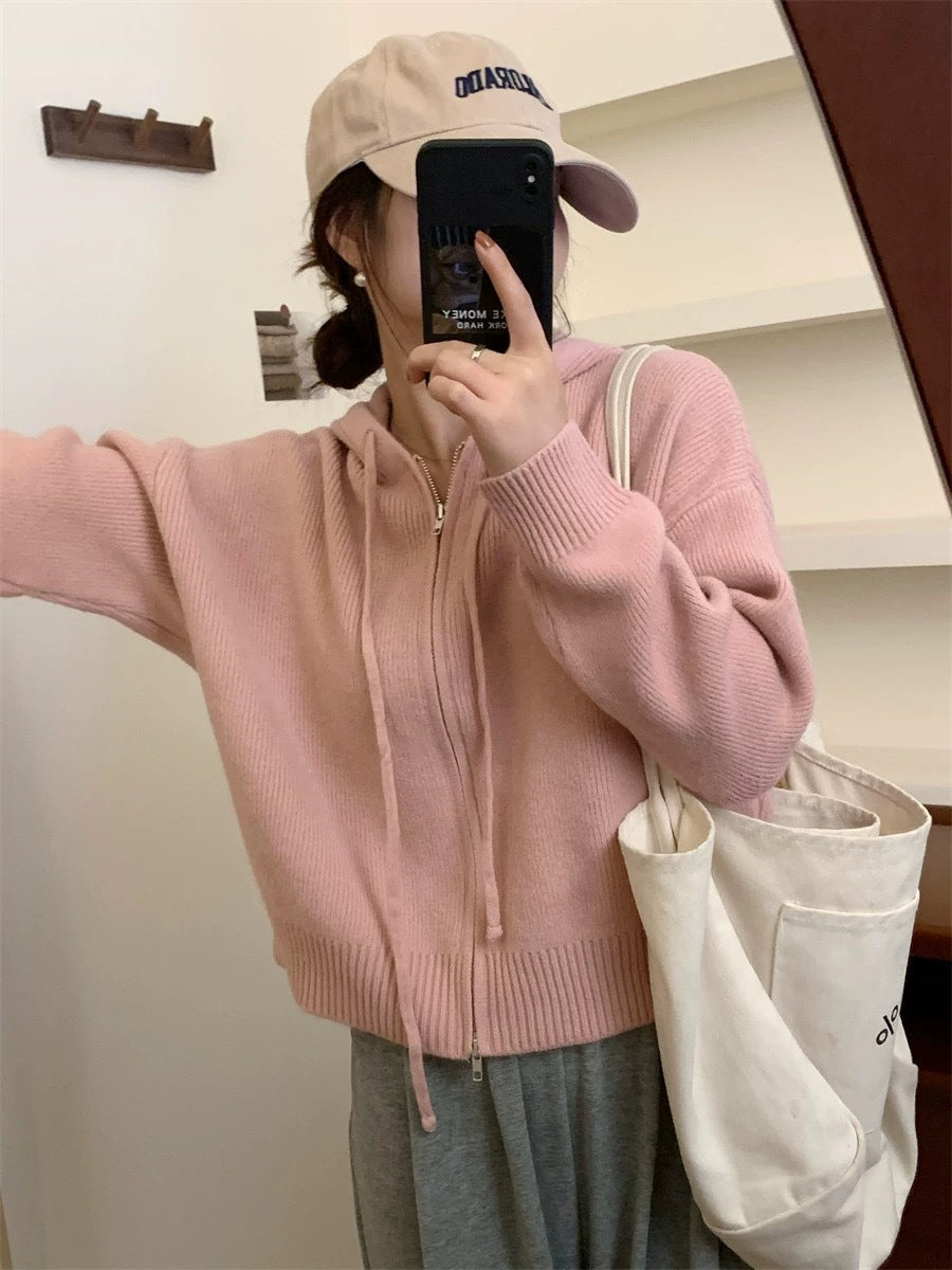 ARLENE ? Cozy Long Sleeve Hooded Cardigan