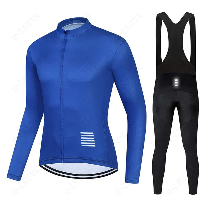 Long-sleeve cycling clothing set