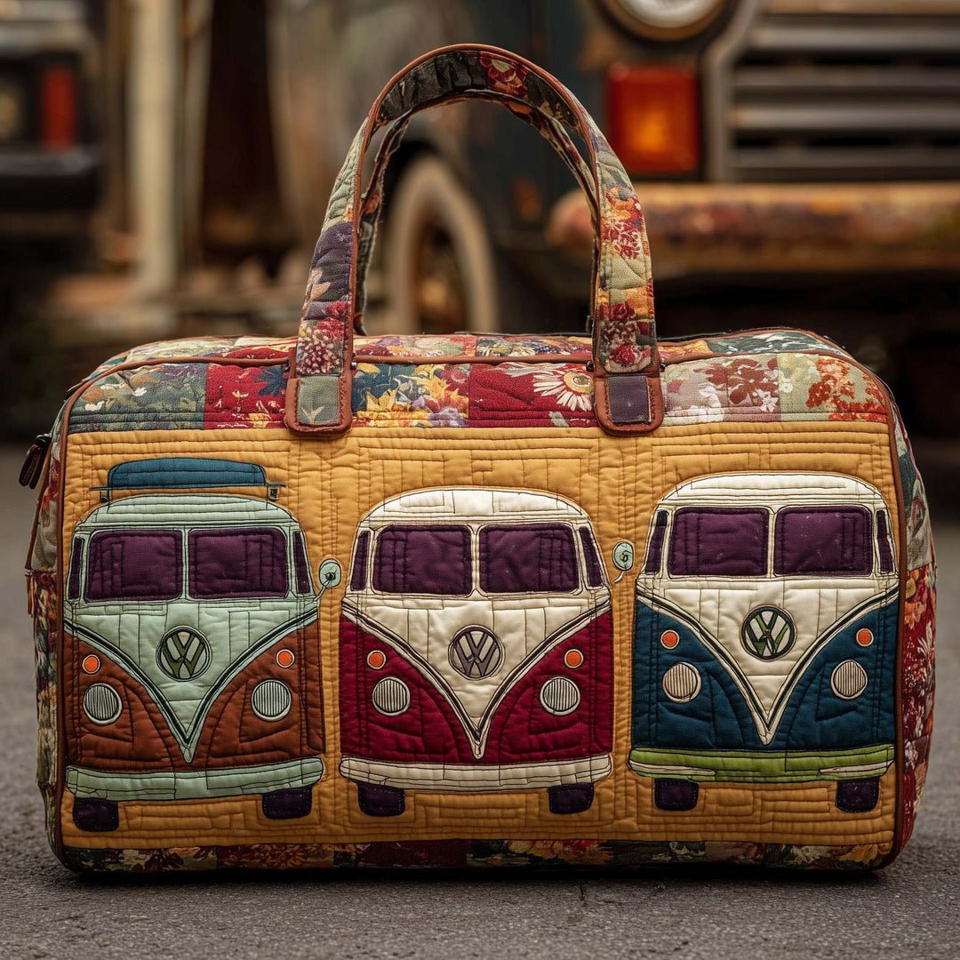 Hippie Van Quilted Duffle Bag