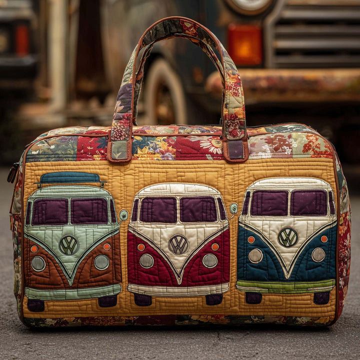 Hippie Van Quilted Duffle Bag