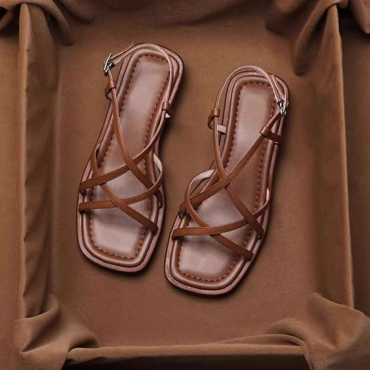 Vittoria Strap Sandals | Orthopedic Cushioned, Vegan Leather