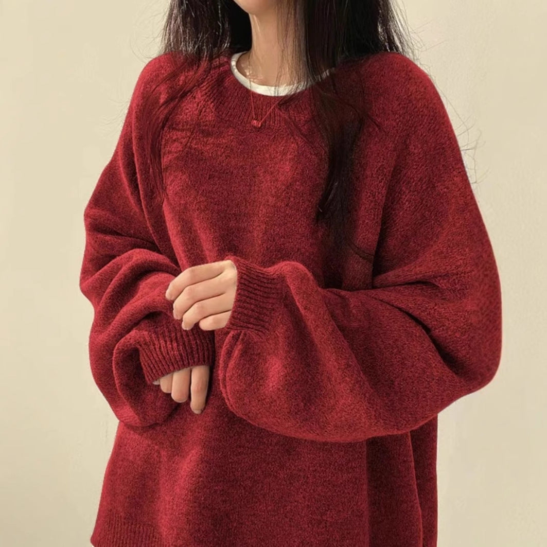 BILOG - Casual Long Sleeve Round Neck Sweater