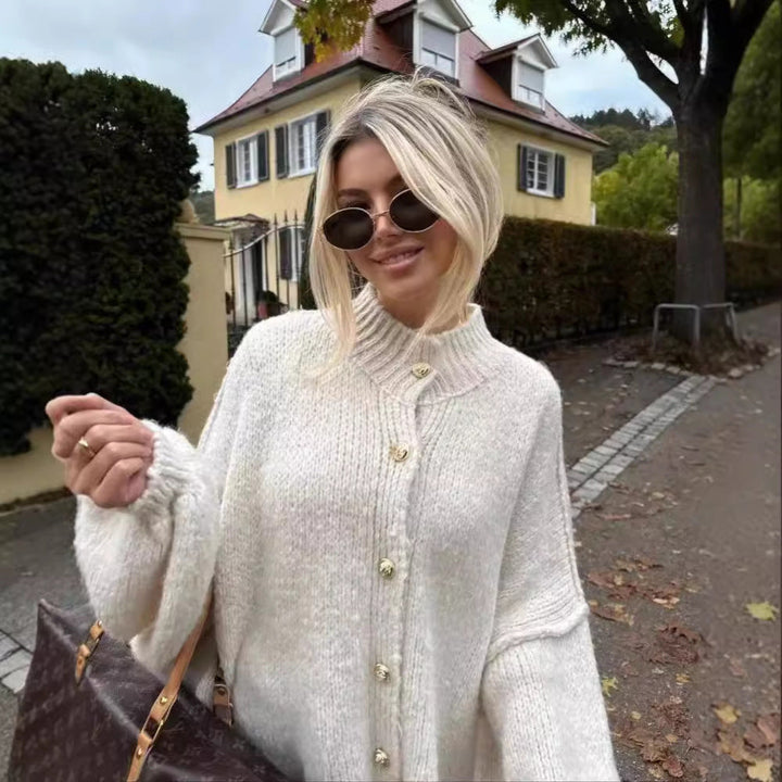GANI ? Classic Botton-Up Long Sleeve Cardigan