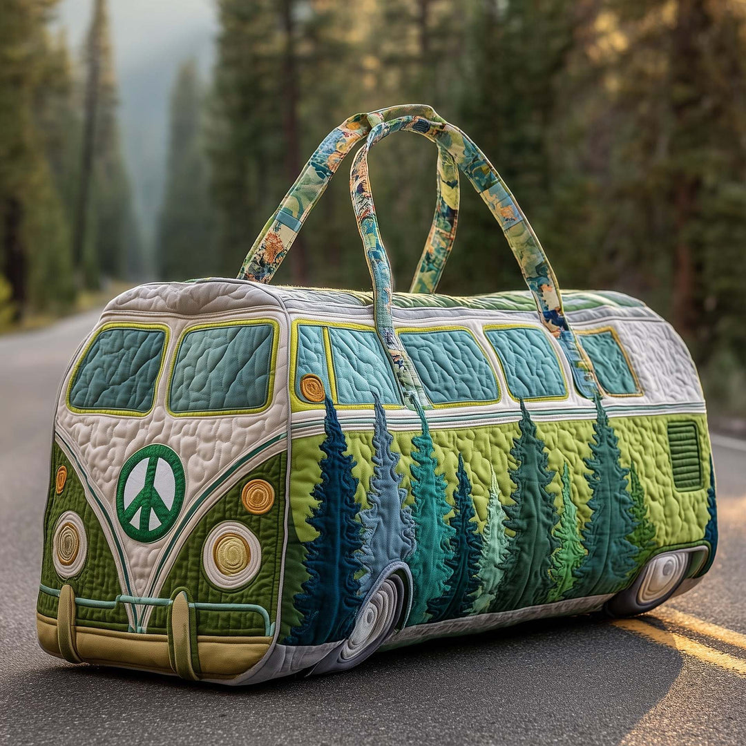 Hippie Van Quilted Duffle Bag