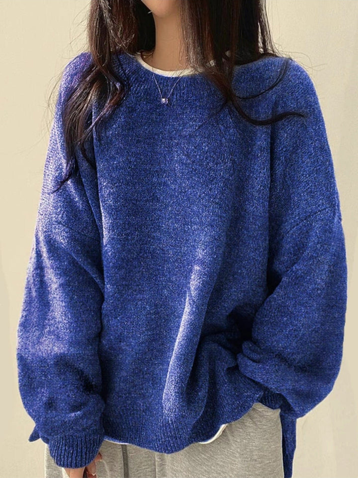 BILOG - Casual Long Sleeve Round Neck Sweater