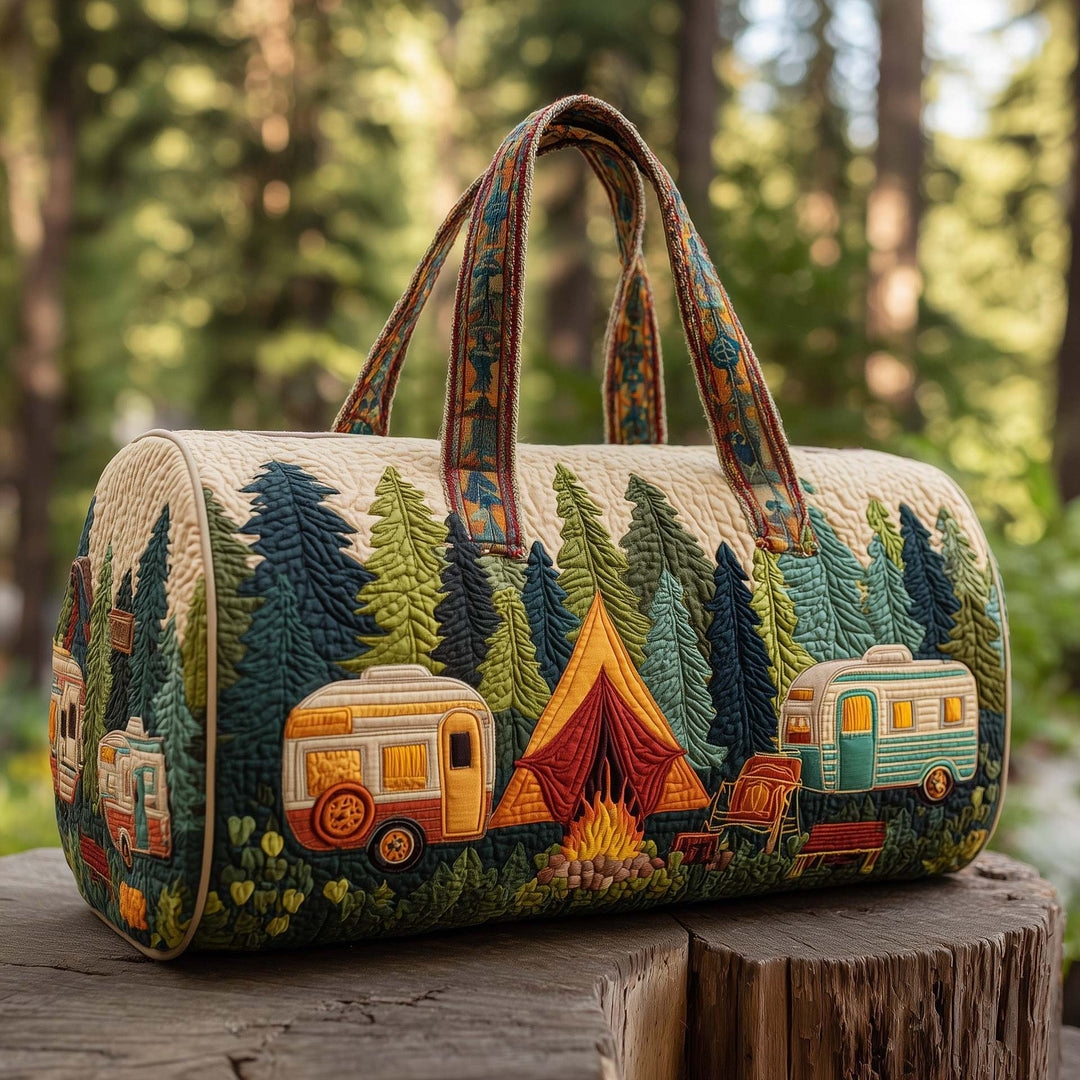 Campfire Dream Quilted Duffle Bag