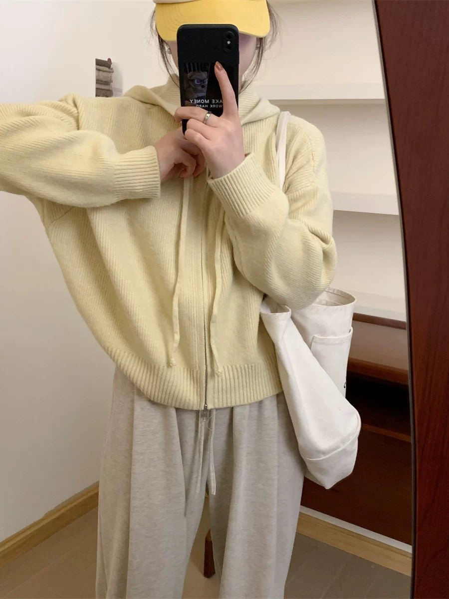 ARLENE ? Cozy Long Sleeve Hooded Cardigan
