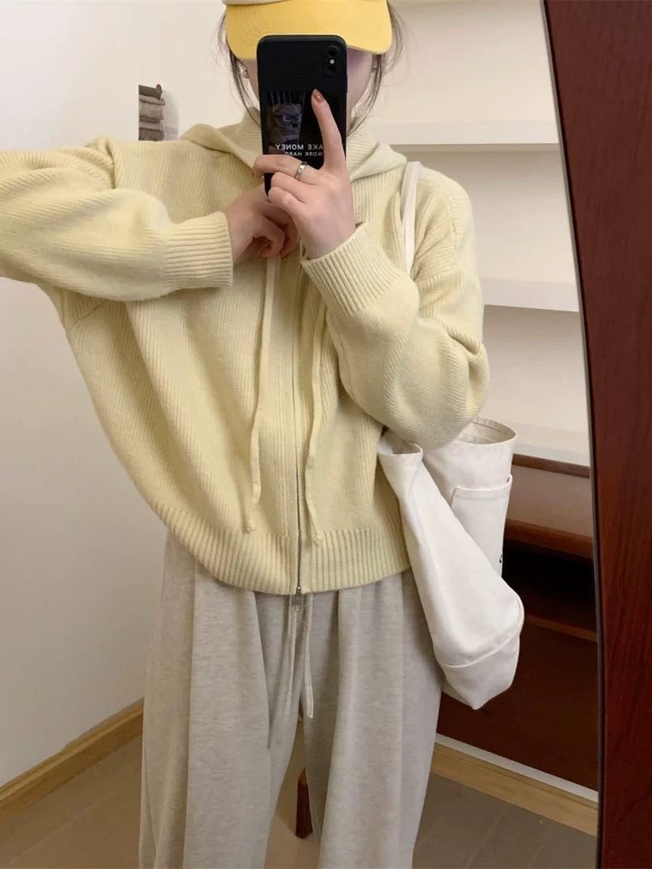 ARLENE ? Cozy Long Sleeve Hooded Cardigan