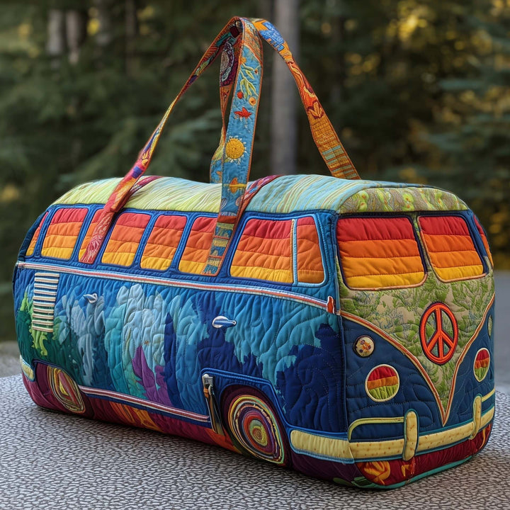 Hippie Van Quilted Duffle Bag
