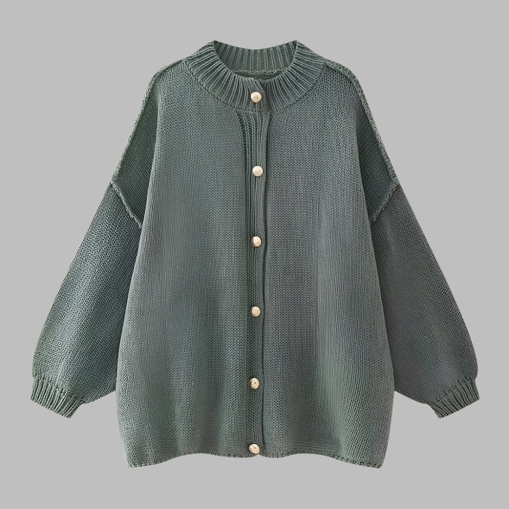 GANI ? Classic Botton-Up Long Sleeve Cardigan