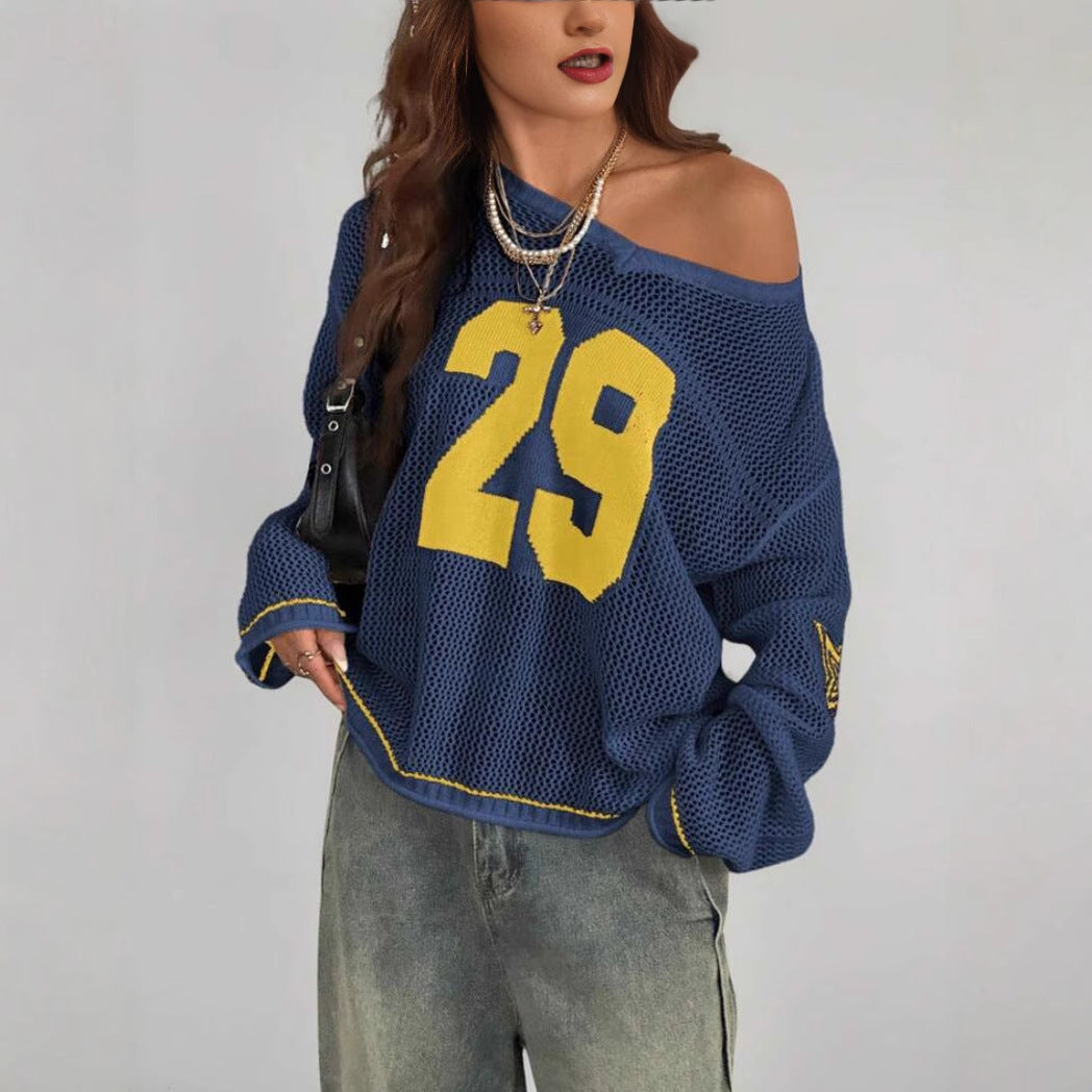 ALON ? Retro Long Sleeve Pullover Sweater