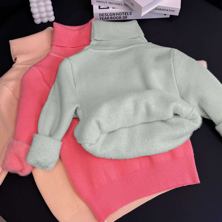 LUMI - Fleece-Lined Knit Sweater