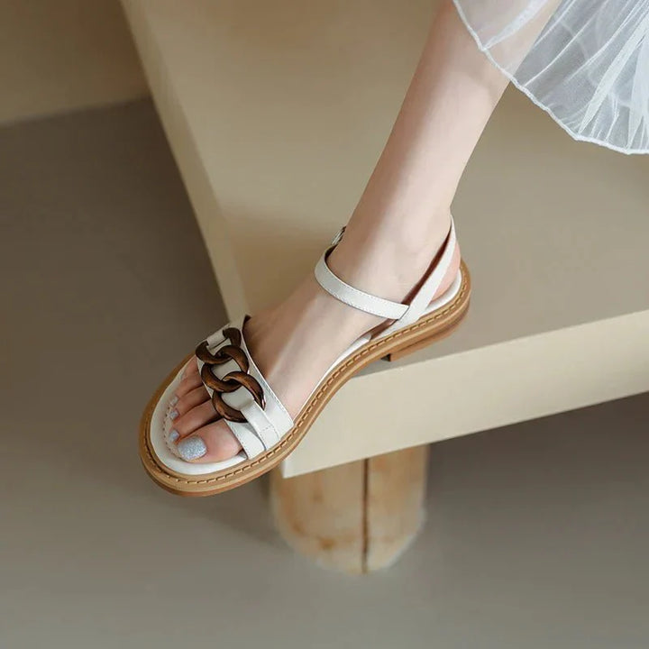 Catania | Leather Chain Sandal