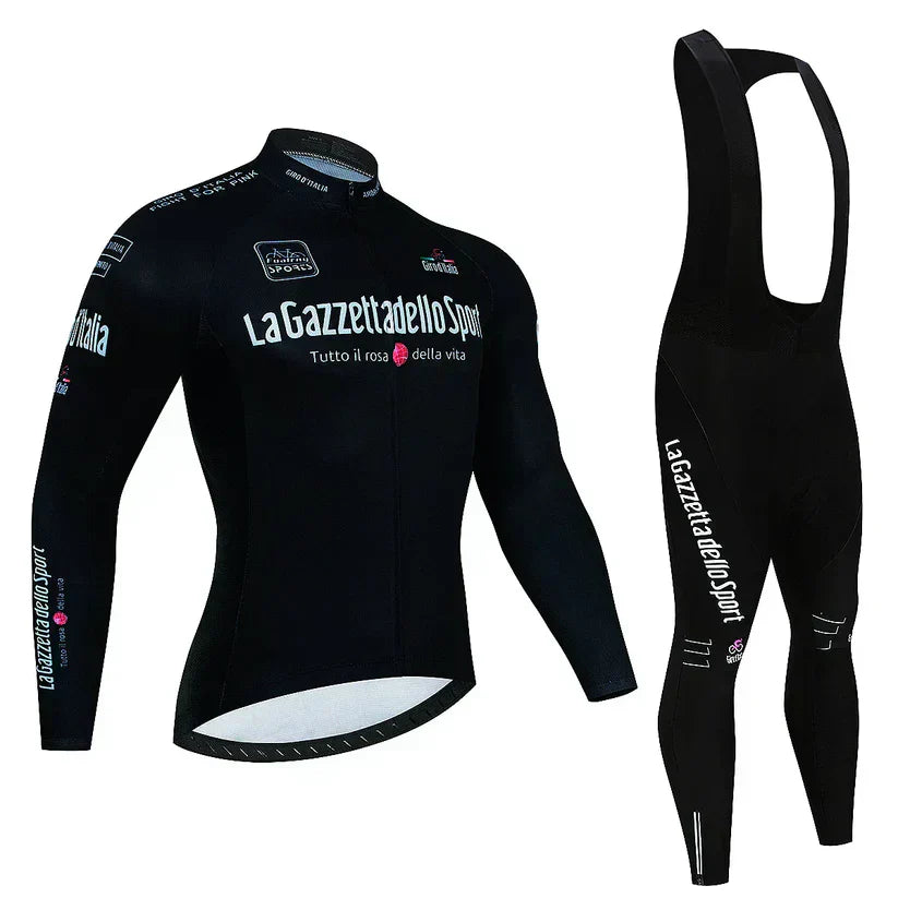 Giro d'Italia | Long-sleeve professional cycling jersey – fleece-lined version