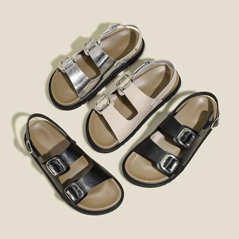 Andrea | Rose Strap Sandals