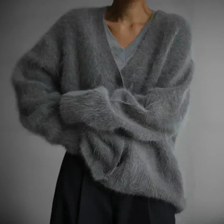 ADELE - Fuzzy Mohair Cardigan