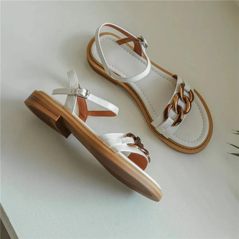 Catania | Leather Chain Sandal