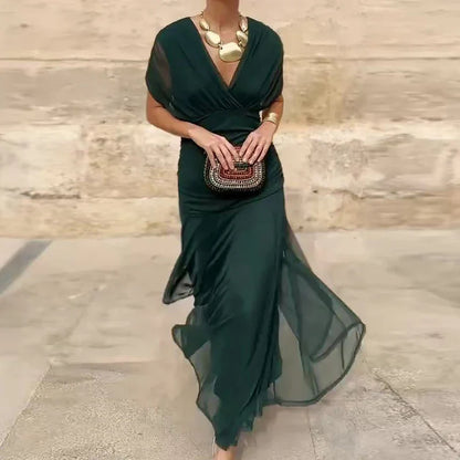 Luna - Elegant Dress With V-Neckline