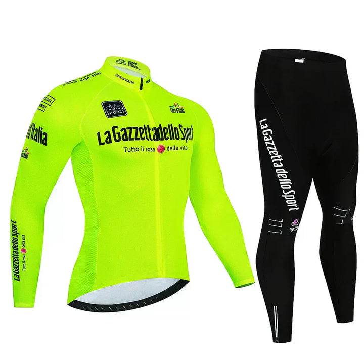 Giro d'Italia | Long-sleeve professional cycling jersey – fleece-lined version
