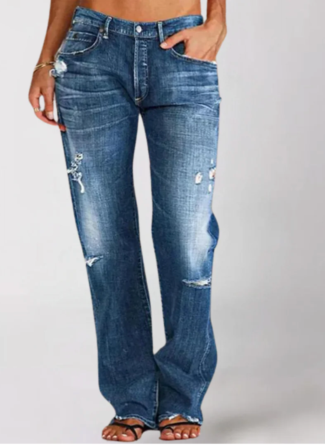 Brit & Boho™️ | Alicia Loose Wide-Leg Denim Jeans