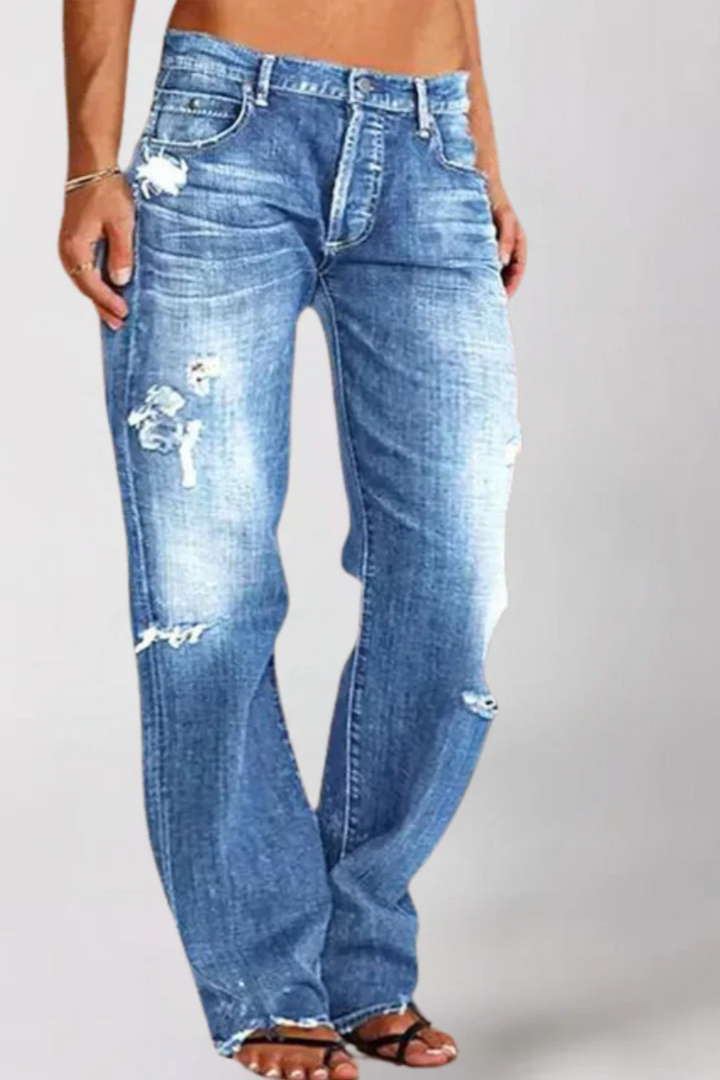 Brit & Boho™️ | Alicia Loose Wide-Leg Denim Jeans