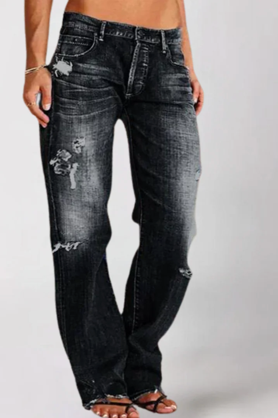 Brit & Boho™️ | Alicia Loose Wide-Leg Denim Jeans