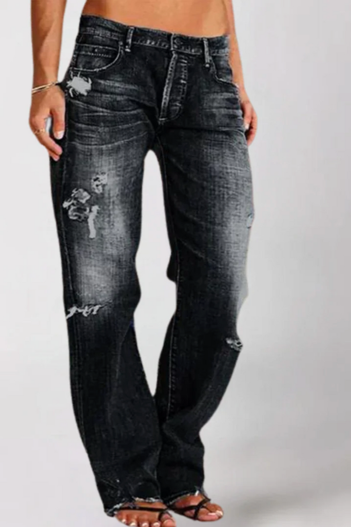 Brit & Boho™️ | Alicia Loose Wide-Leg Denim Jeans