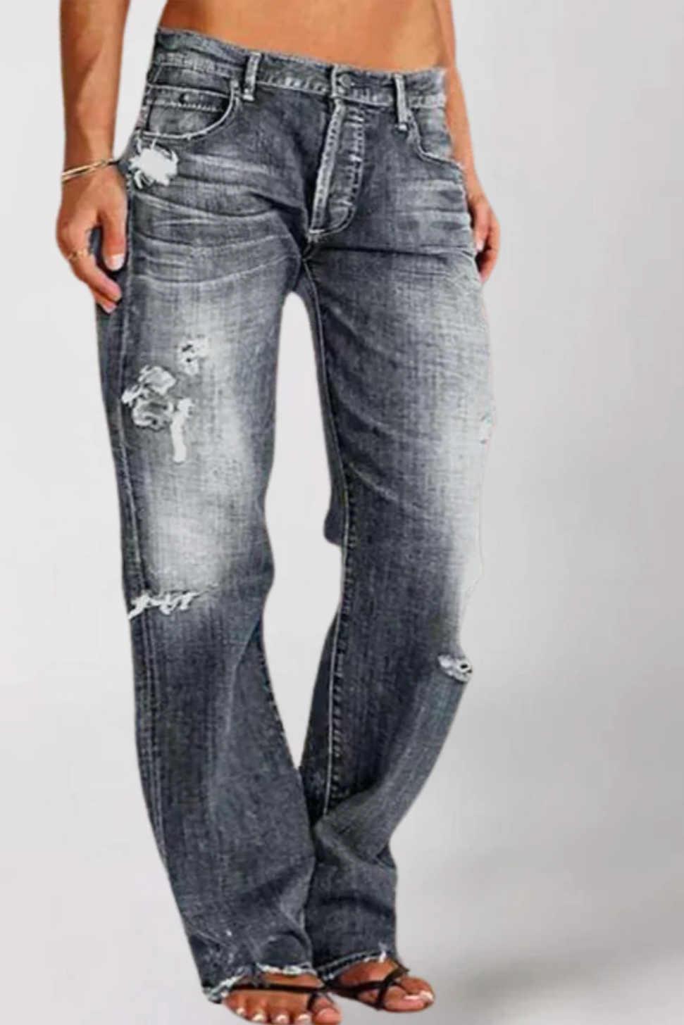 Brit & Boho™️ | Alicia Loose Wide-Leg Denim Jeans