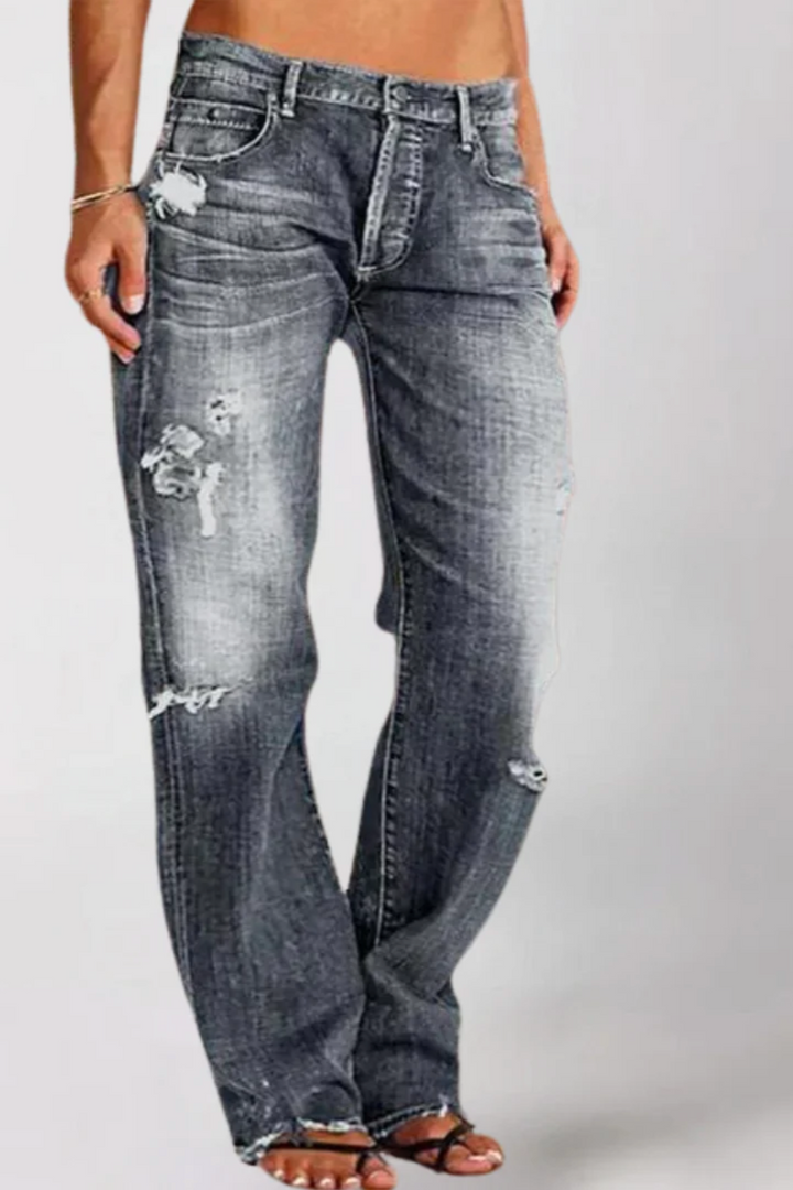 Brit & Boho™️ | Alicia Loose Wide-Leg Denim Jeans