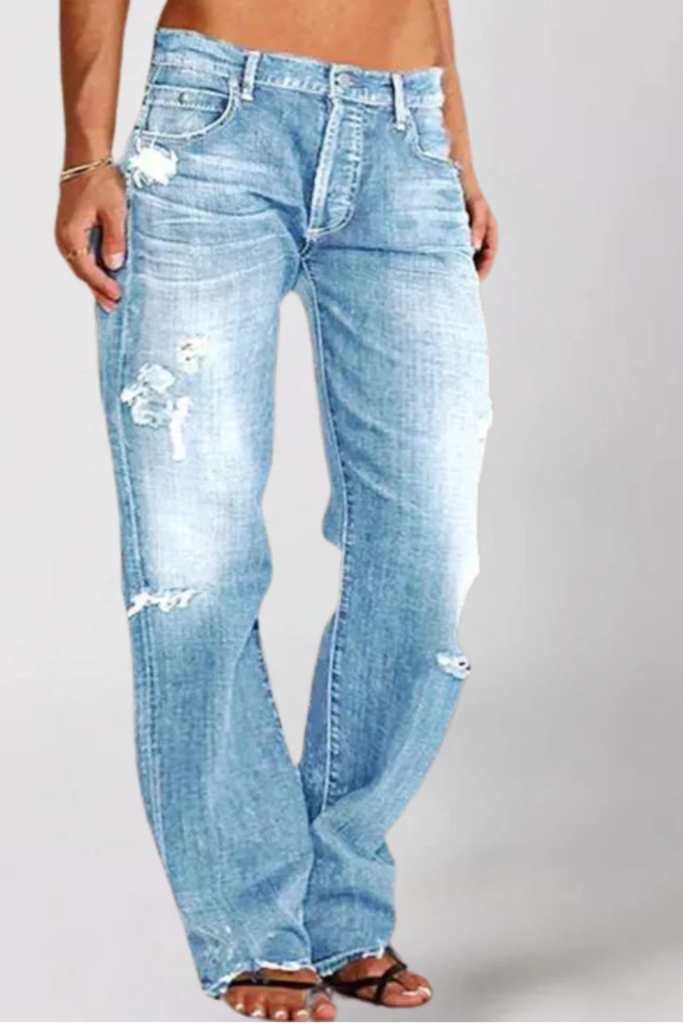 Brit & Boho™️ | Alicia Loose Wide-Leg Denim Jeans