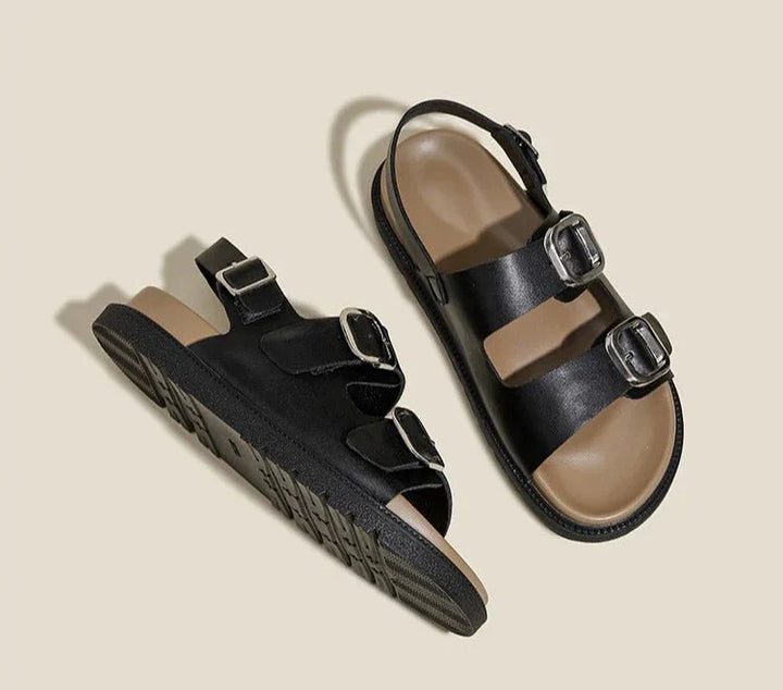 Andrea | Rose Strap Sandals