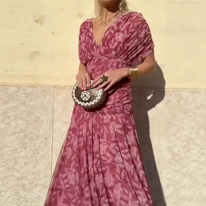 Luna - Elegant Dress With V-Neckline