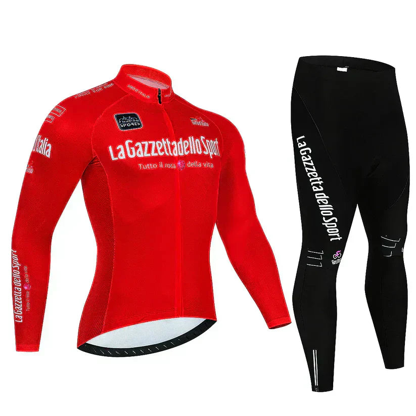 Giro d'Italia | Long-sleeve professional cycling jersey – fleece-lined version