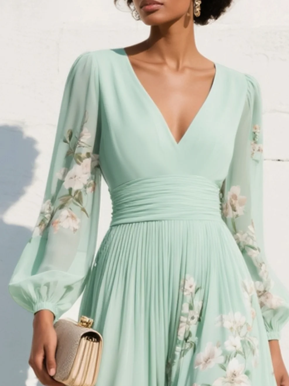 Seraphina™ Floral Midi Dress | Effortless Grace & Timeless Elegance